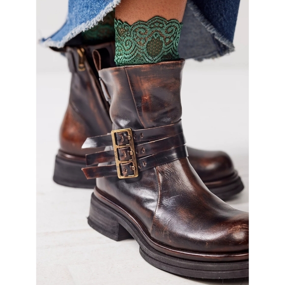 Free People A.S.98 Crossroads Moto Boots Size 41 - Picture 10 of 10